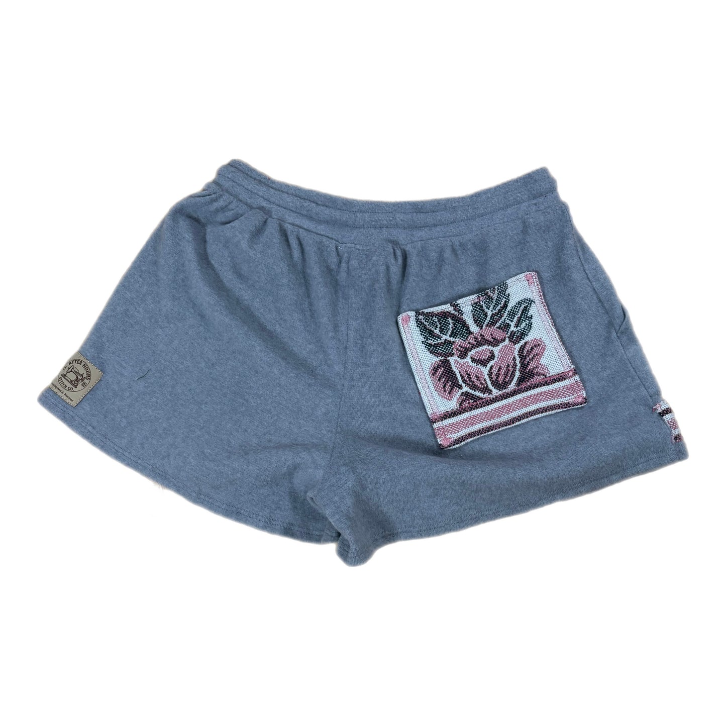 Women’s Grey Blanket Upcycled Shorts