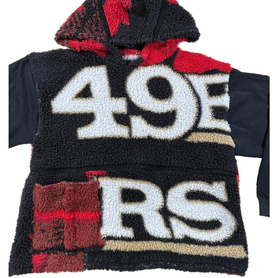 49ers Blanket Patchwork Hoodie