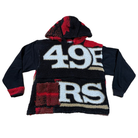 49ers Blanket Patchwork Hoodie