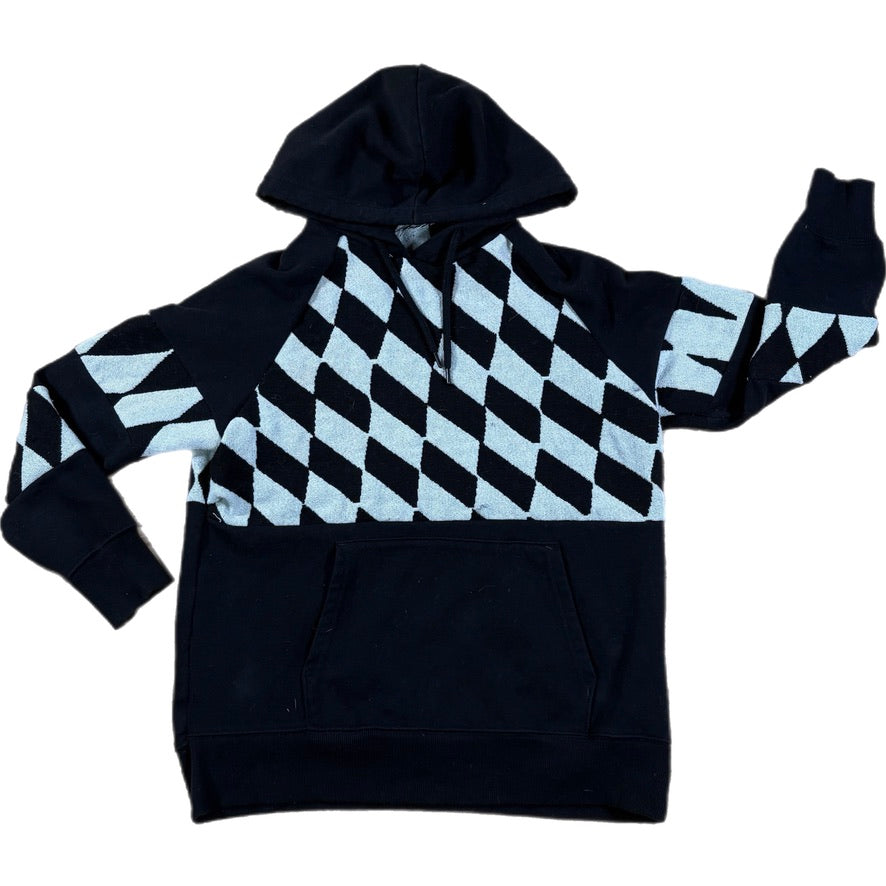 Black Checkered North Face Hoodie