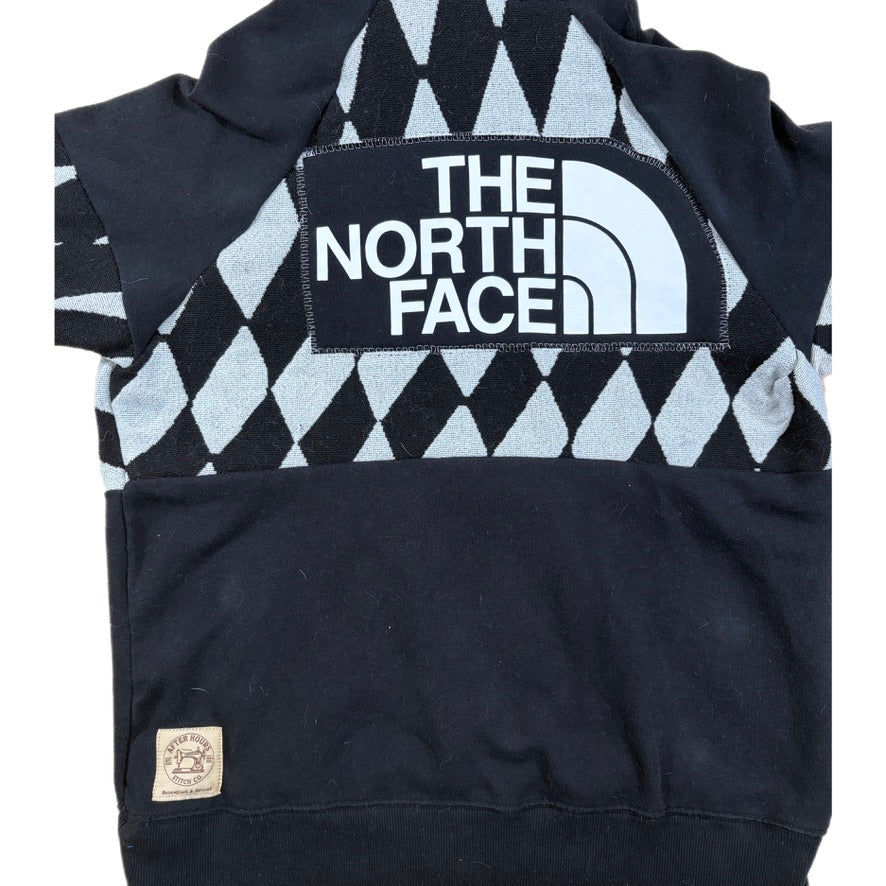 Black Checkered North Face Hoodie