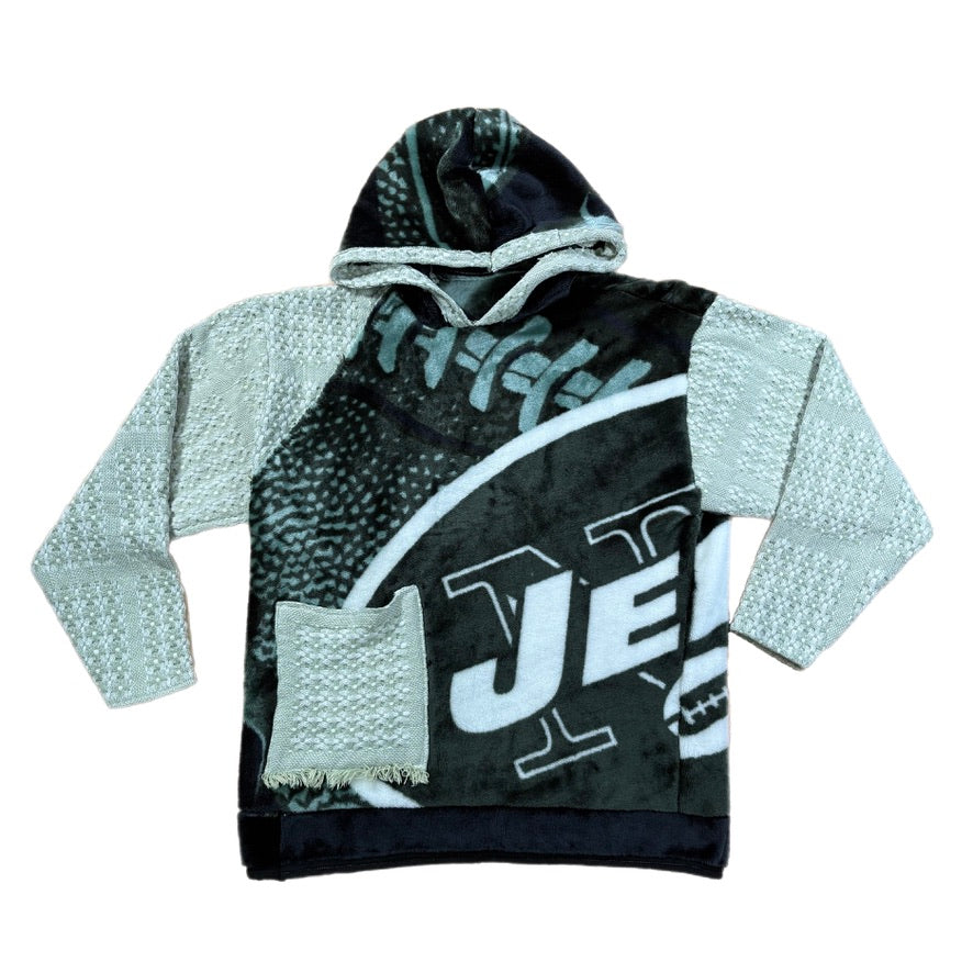 Jets Blanket Patchwork Hoodie