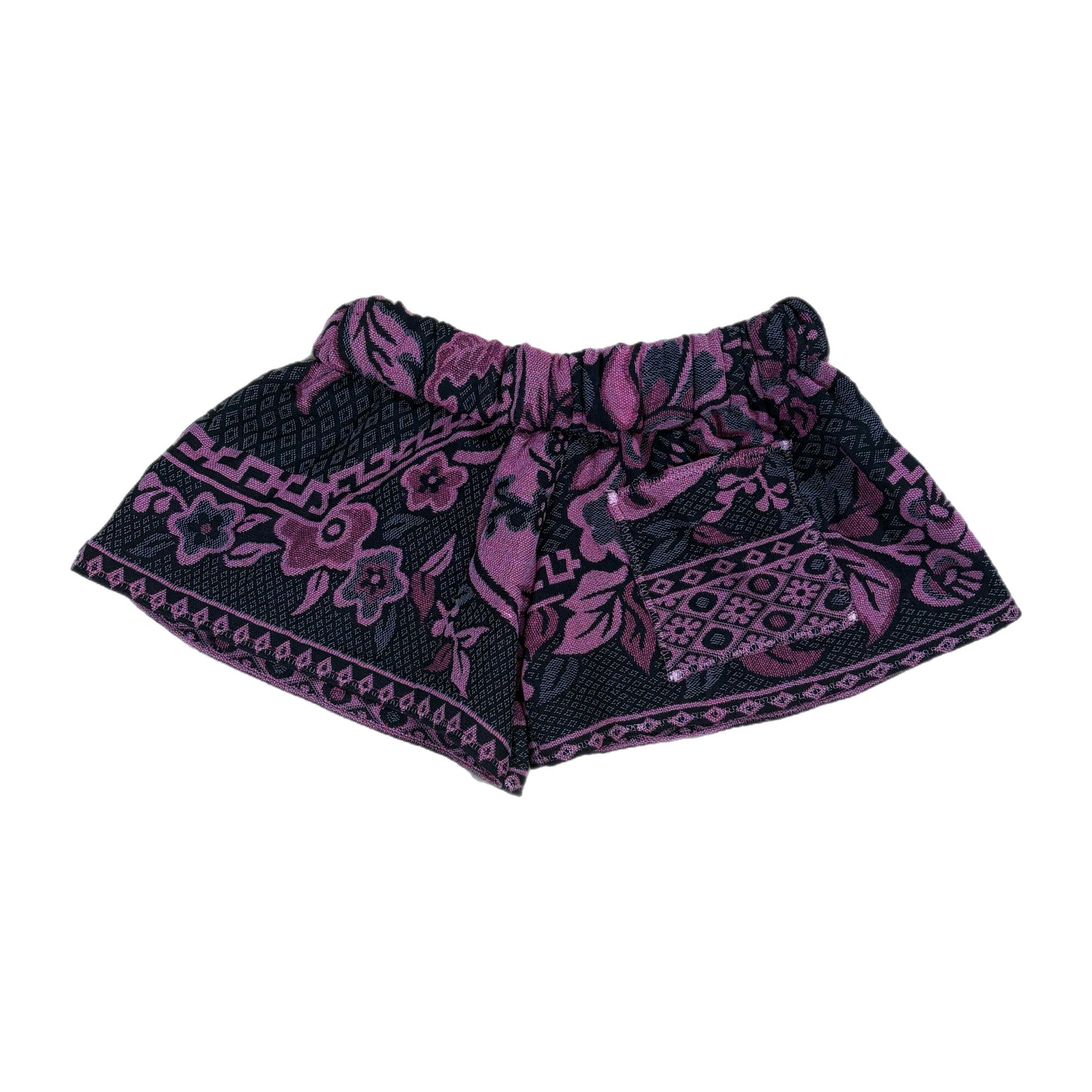Pink & Black Blanket Shorts