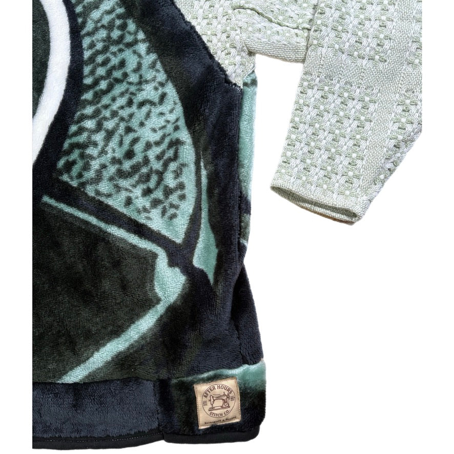 Jets Blanket Patchwork Hoodie