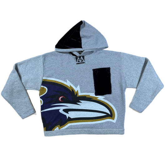 Ravens Velvet Patchwork Hoodie