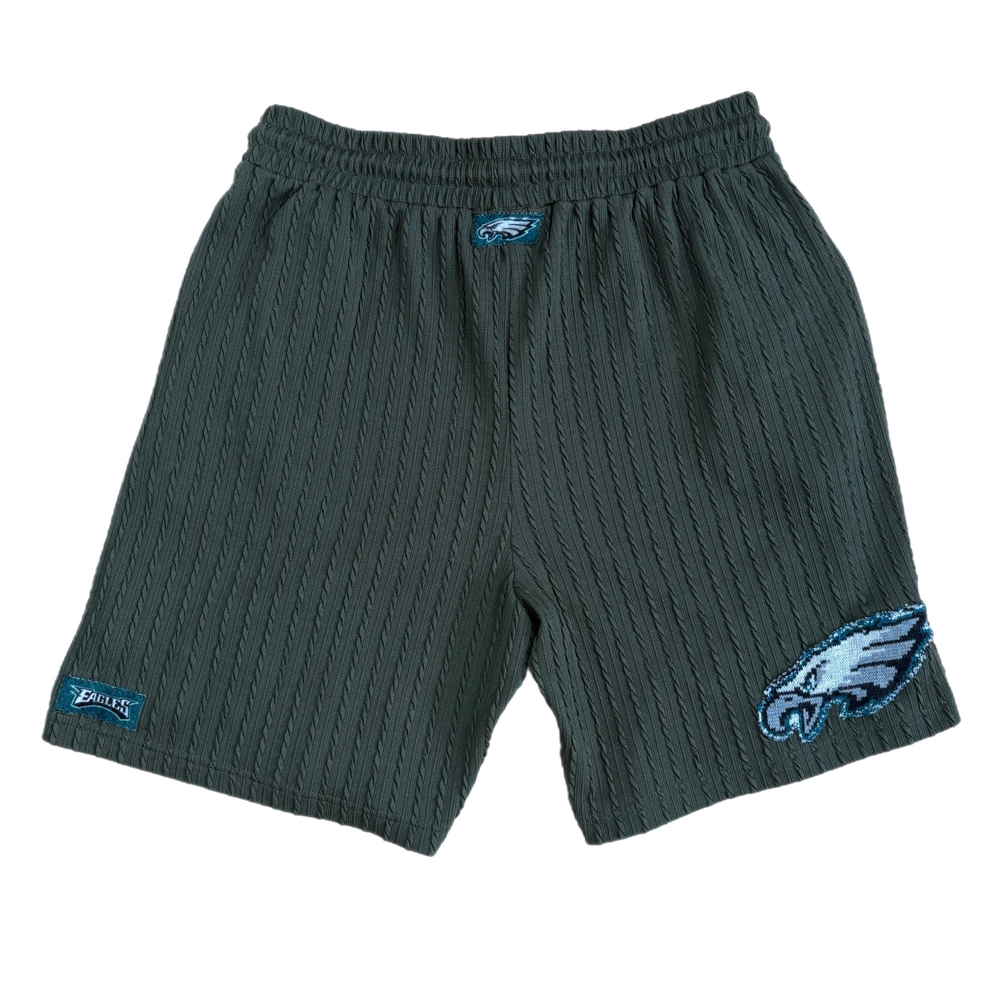 Patterned Eagles Upcycled Shorts
