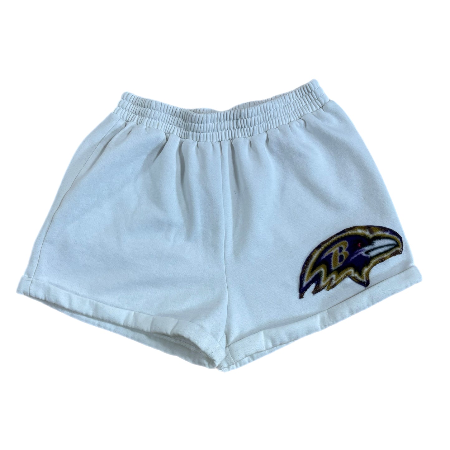 Womens Upcycled Ravens Shorts