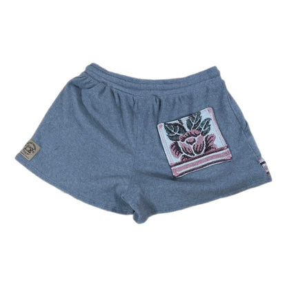 Women’s Grey Blanket Upcycled Shorts