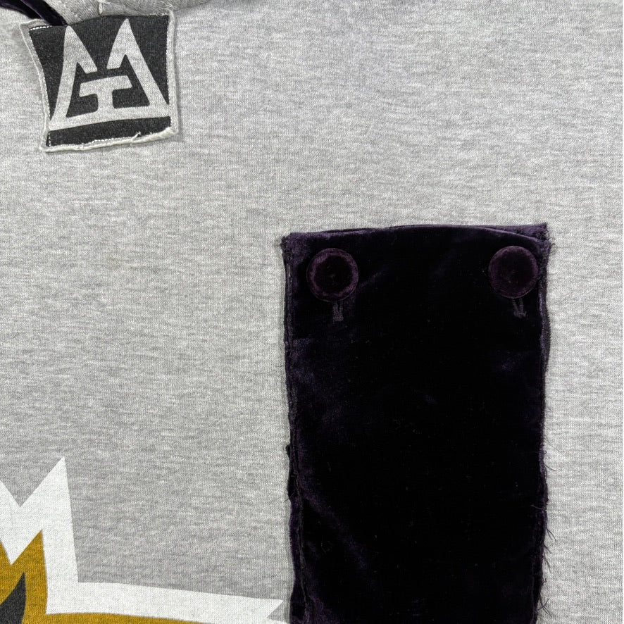 Ravens Velvet Patchwork Hoodie