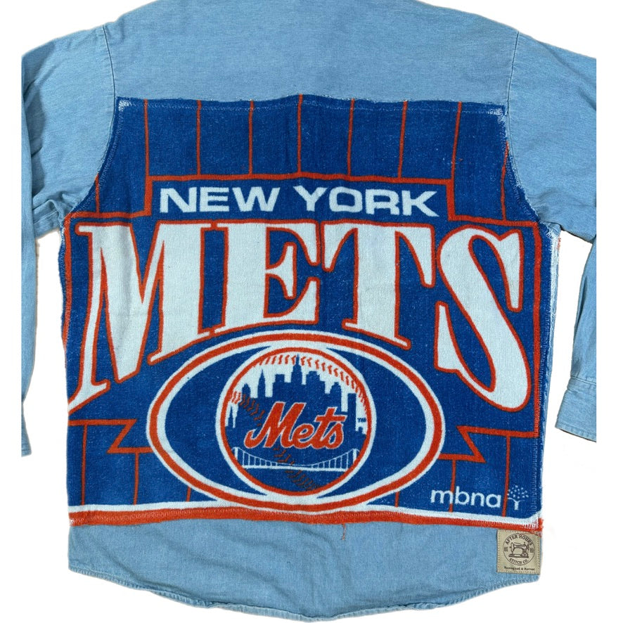 Mets Denim Button-Up
