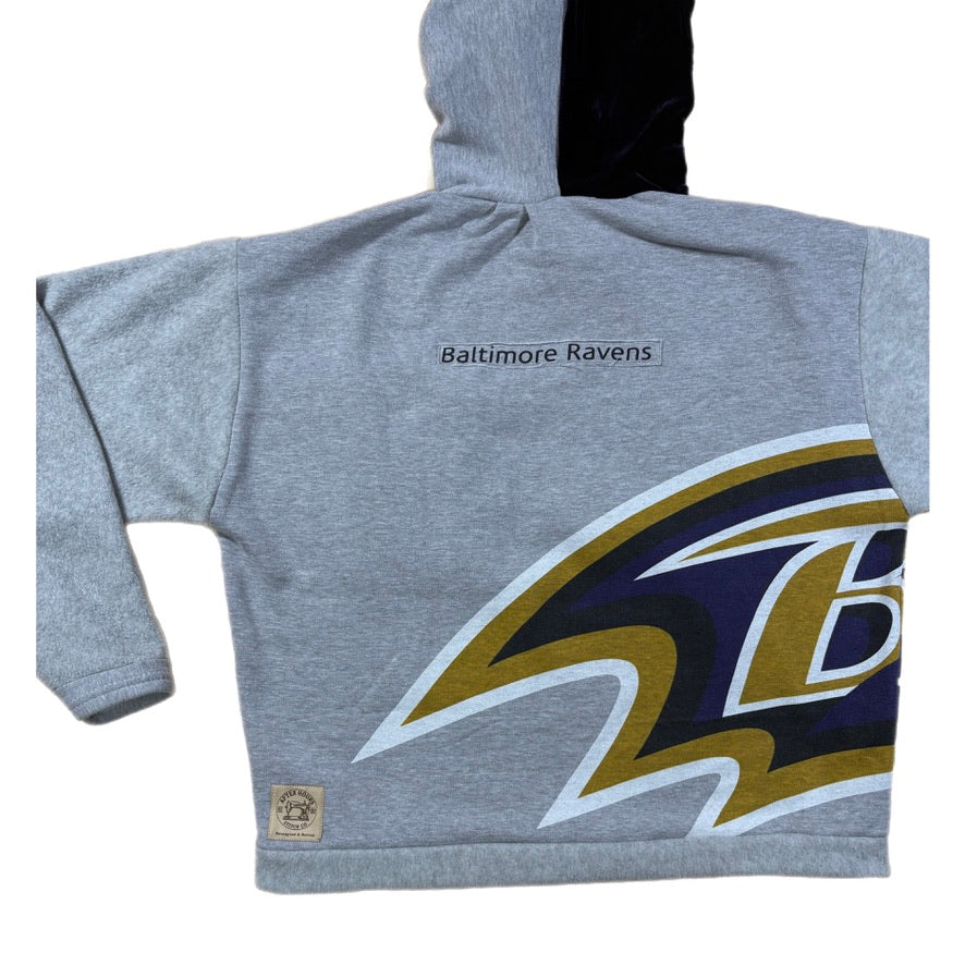 Ravens Velvet Patchwork Hoodie