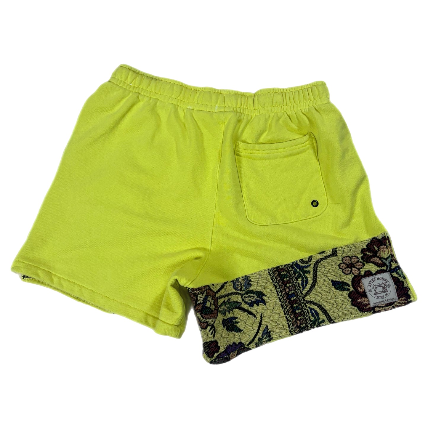 Yellow Nike Blanket Upcycled Shorts