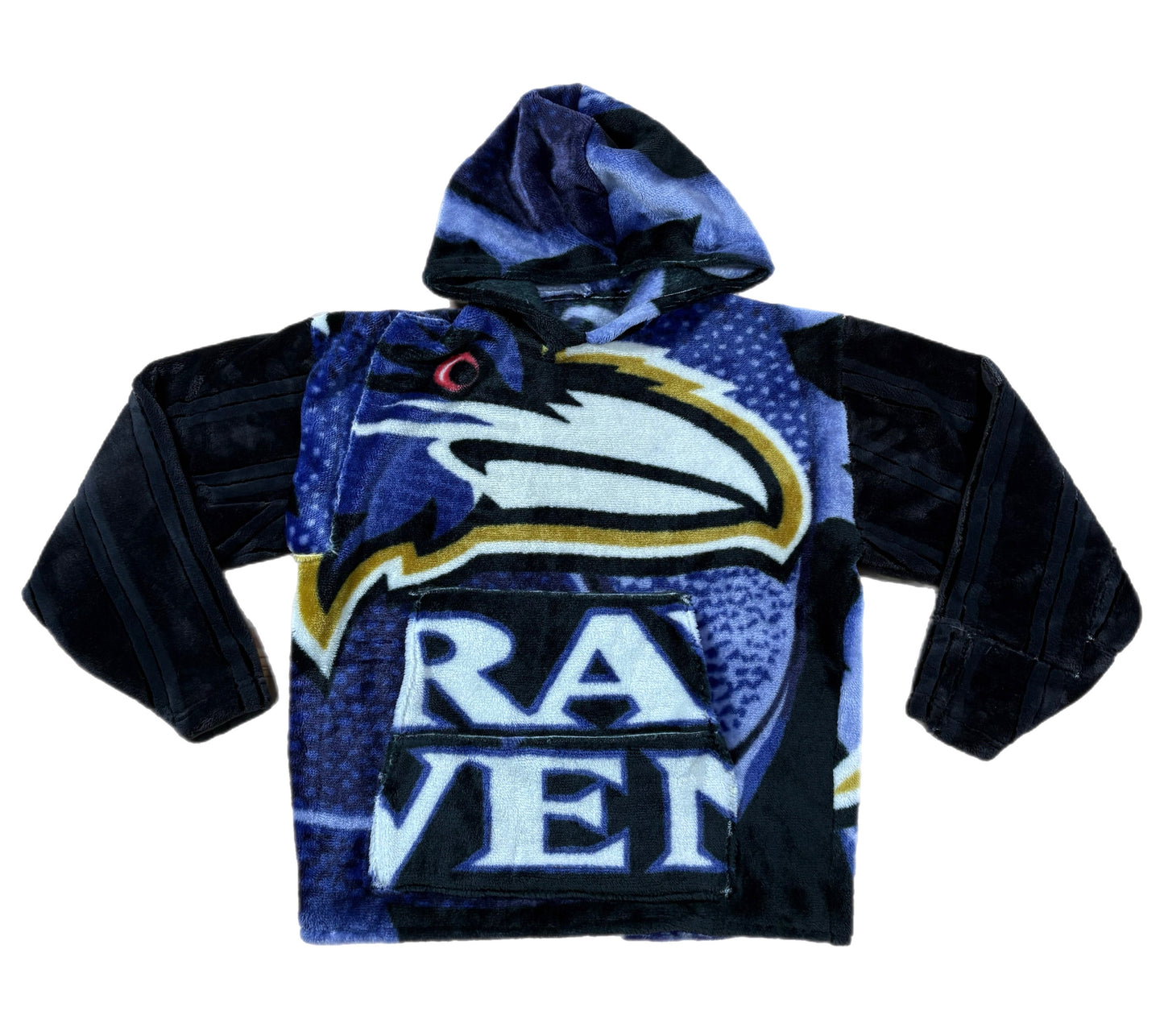 Ravens Blanket Patchwork Hoodie