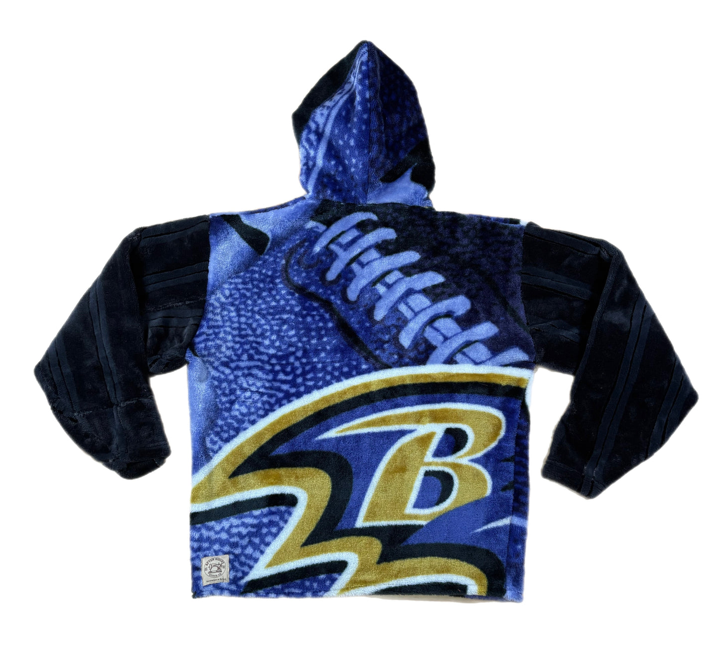 Ravens Blanket Patchwork Hoodie