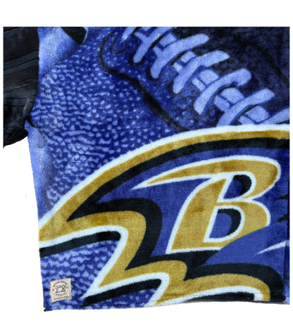 Ravens Blanket Patchwork Hoodie