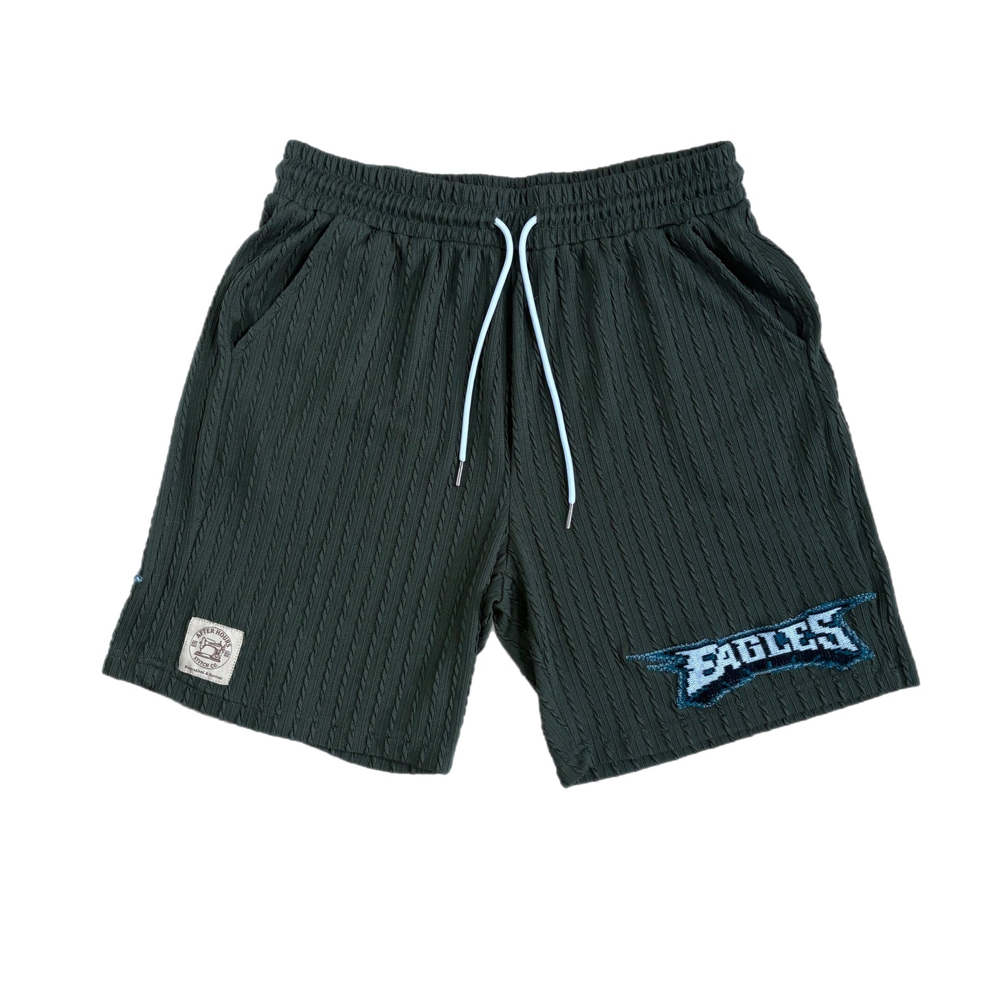Patterned Eagles Upcycled Shorts